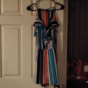 Jennifer Lopez. Spaghetti strapped short romper